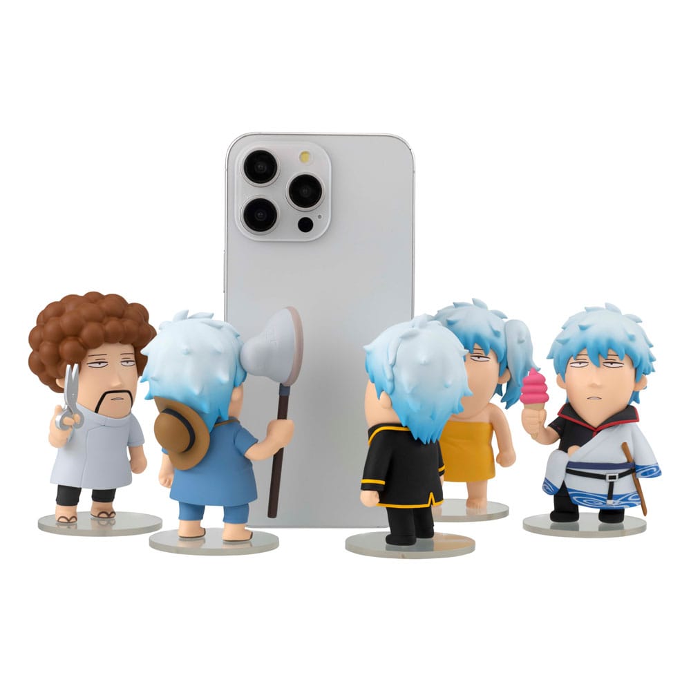 Gintama Trading Figures 6-Pack Gintama We love Ginsan 10 cm Blind Box con Sticker Sheet