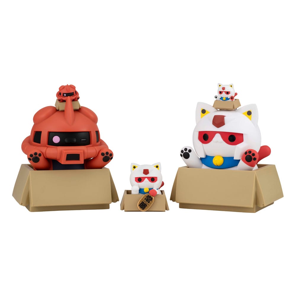Mobile Suit Gundam Mega Cat Project Nyandam Mini-figure a Sorpresa da 6 cm, Assortimento da 6 Pezzi, Megahouse