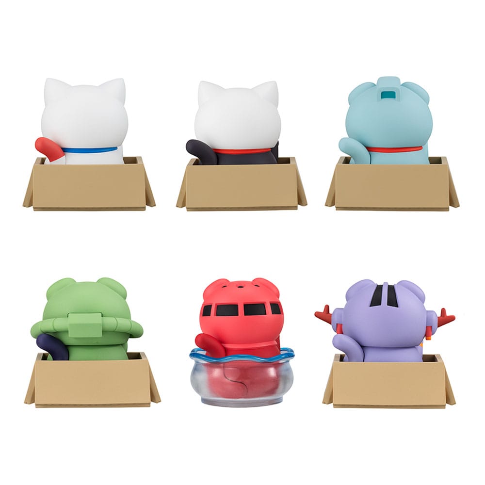 Mobile Suit Gundam Mega Cat Project Nyandam Mini-figure a Sorpresa da 6 cm, Assortimento da 6 Pezzi, Megahouse