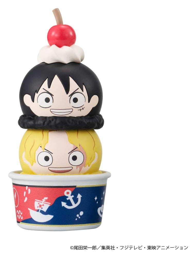 One Piece Tsumichen Stack up & Change Mini-figure assortite 8 cm (6 pezzi) Megahouse