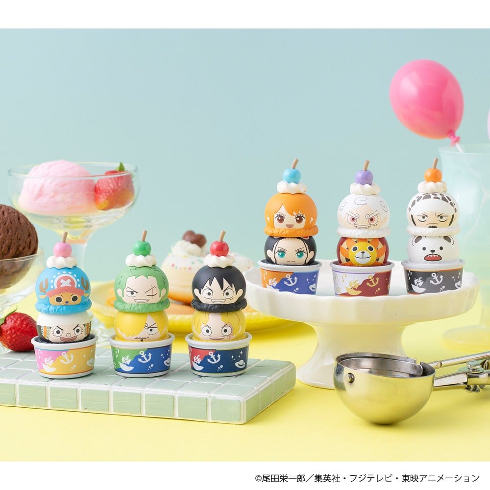 One Piece Tsumichen Stack up & Change Mini-figure assortite 8 cm (6 pezzi) Megahouse
