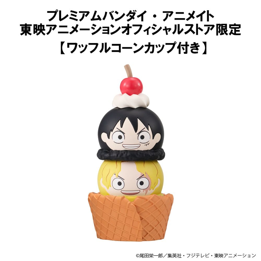 One Piece Tsumichen Stack up & Change Mini-figure a Sorpresa 6 Pezzi 8 cm con Base Speciale Megahouse