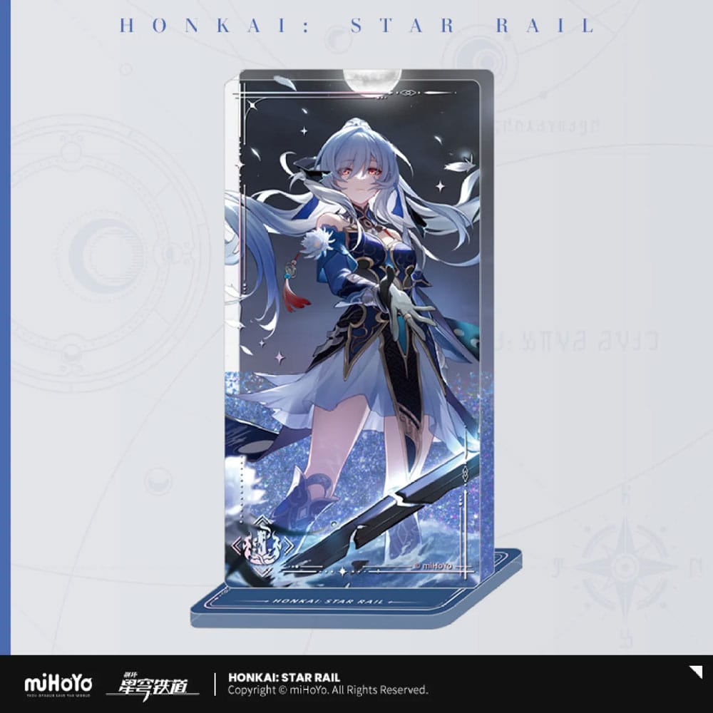 Honkai: Star Rail Decorazione Acrilica con Effetto Sabbia Mossa - Jingliu - 15 cm