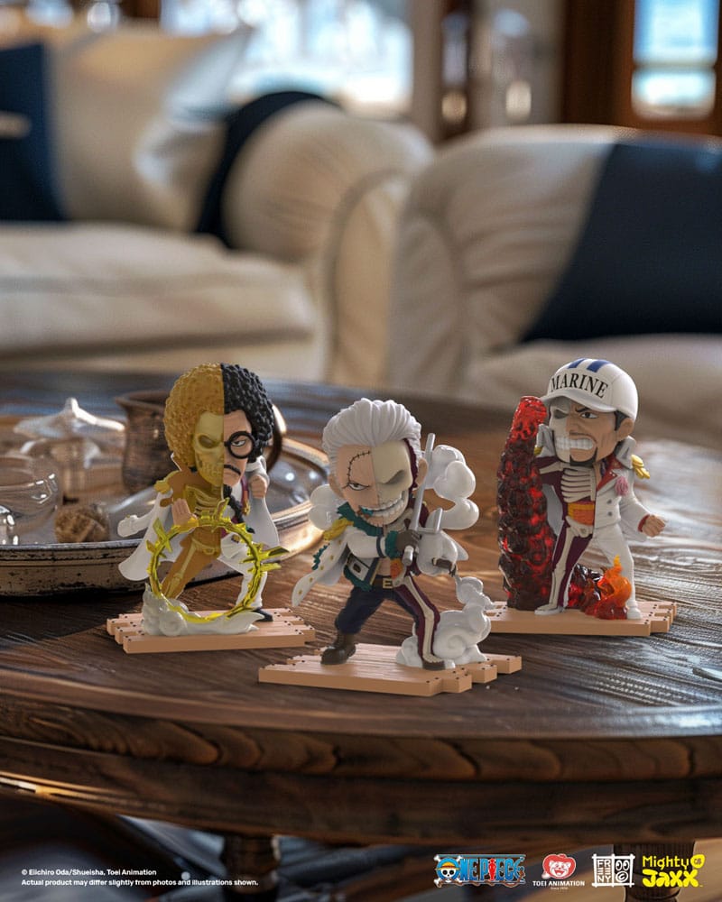 One Piece Freeny's Hidden Dissectables Marines Edition – Display da 6 buste misteriose, figure in vinile da 10 cm, Mighty Jaxx