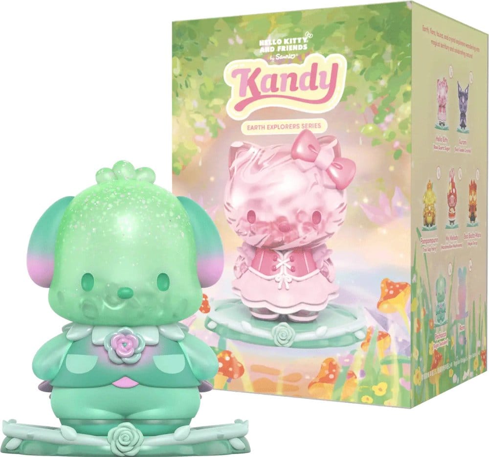 Sanrio Earth Explorer Series Kandy - Figura in vinile da 4 pollici, scatola display da 6 buste cieche - Mighty Jaxx