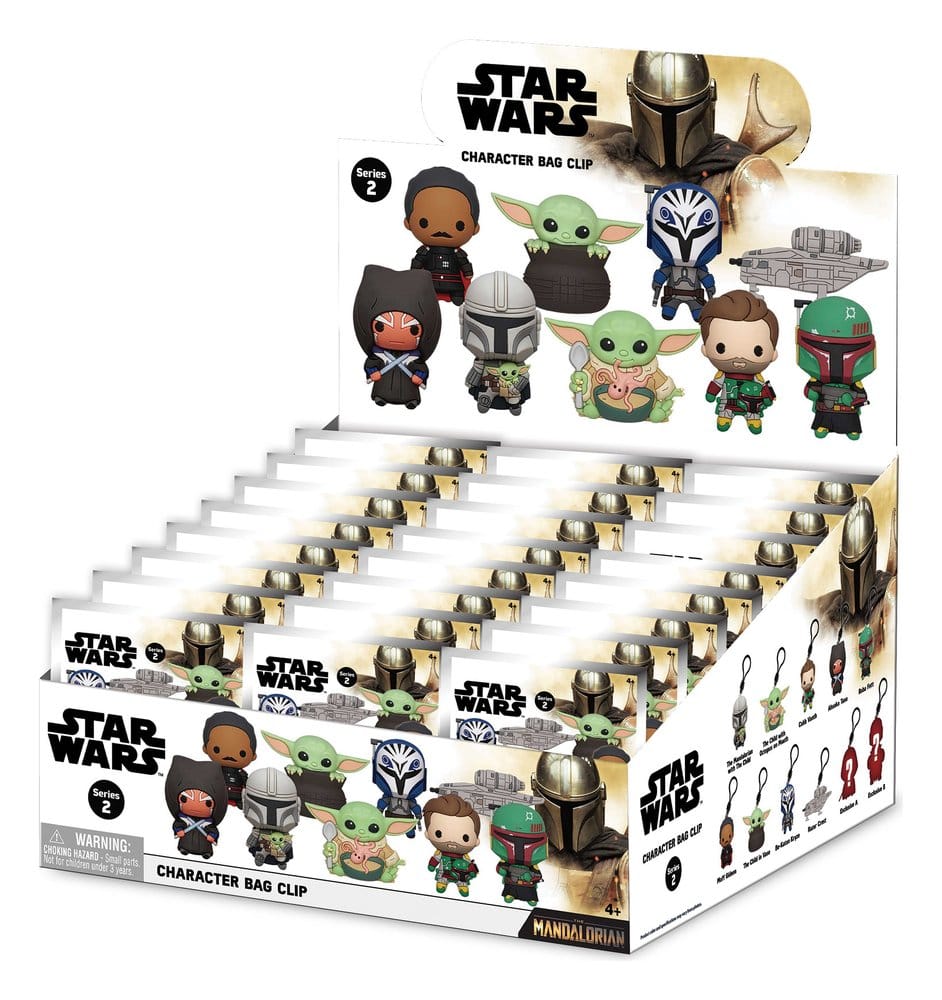 Star Wars The Mandalorian Clip Portachiavi in Schiuma 3D – Display da 24 Bustine Cieche Monogram