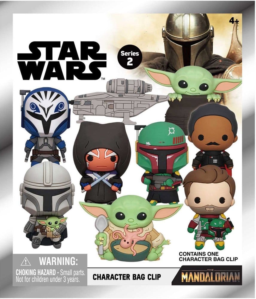 Star Wars The Mandalorian Clip Portachiavi in Schiuma 3D – Display da 24 Bustine Cieche Monogram