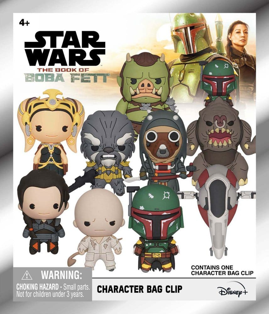 Star Wars: The Book of Boba Fett Portachiavi 3D in PVC Serie 1 Espositore (24 buste) Monogram