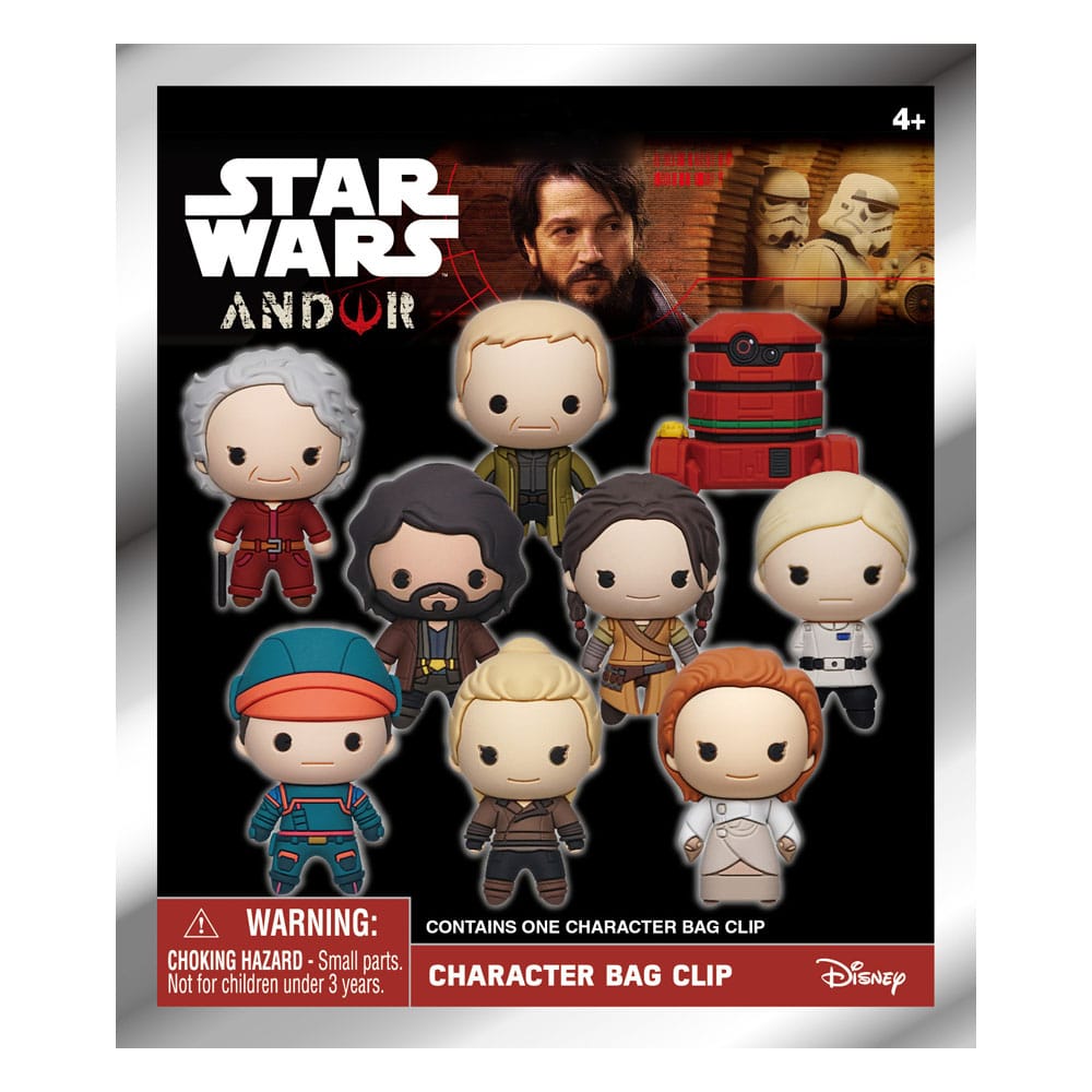 Star Wars 3D Foam Bag Clips Andor Display (24) - Buste Misteriose Monogram