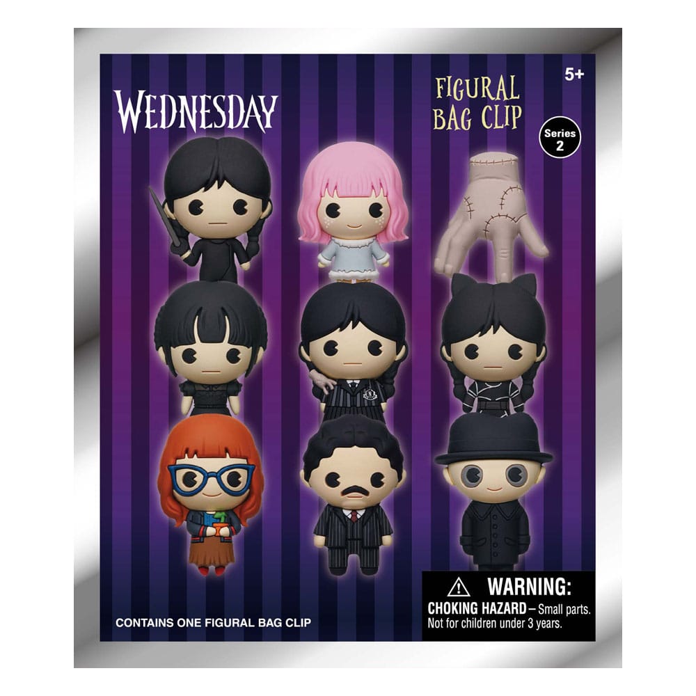 Wednesday 3D PVC Portachiavi Serie 2 – Display da 24 buste