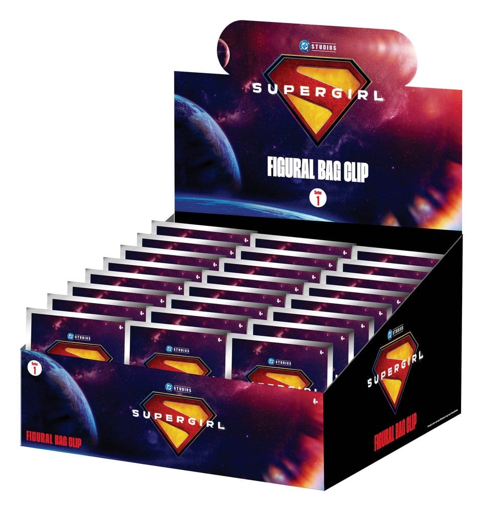 Supergirl 3D Foam Bag Clips Serie 1 Display (24) - Portachiavi Collezionabili Monogram Int.