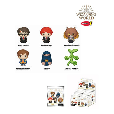 Wizarding World 3D Magnets Serie 1 Espositore (12 buste) – Magnetini in PVC in busta cieca