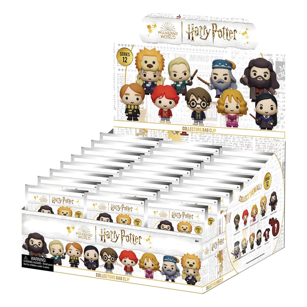 Harry Potter Portachiavi in PVC 3D Serie 12 - Display da 24 Bustine Sorpresa Monogram Int.