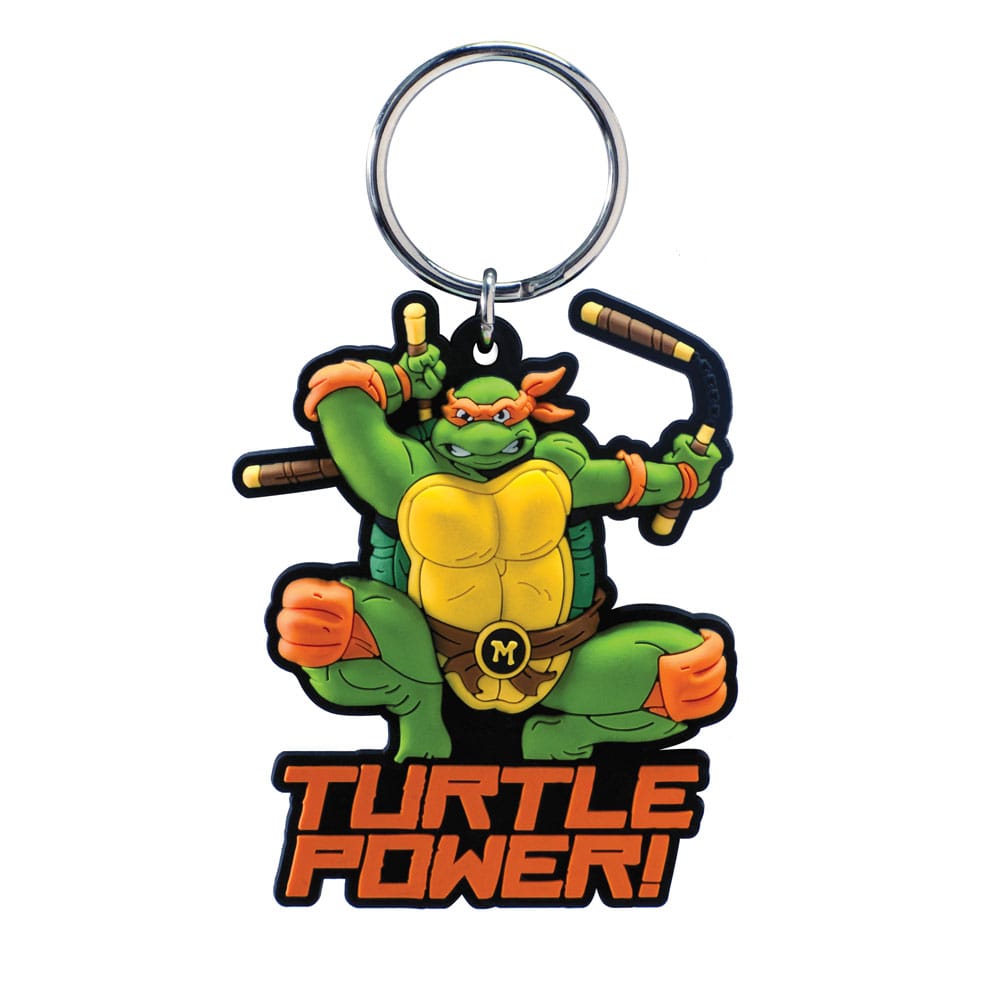 Tartarughe Ninja Portachiavi a Clip in PVC Soft Touch Michelangelo - Monogram Int.
