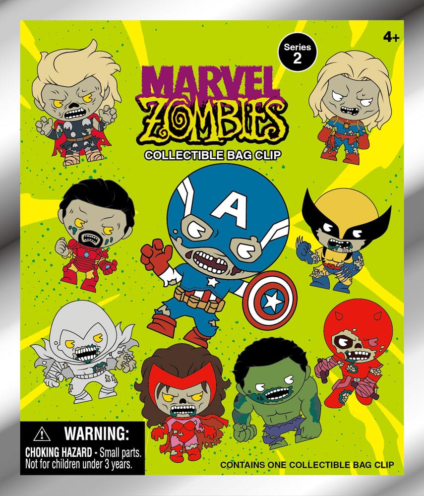 Marvel PVC Bag Clips Serie 2 Zombies – Display da 24 buste misteriose Monogram Int.
