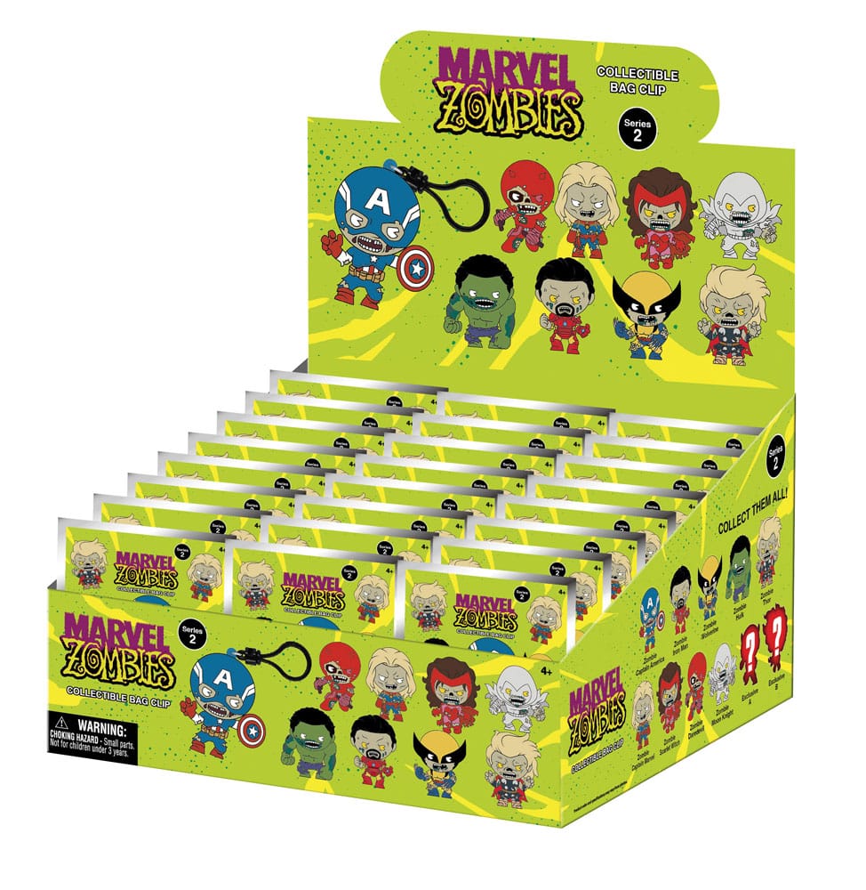 Marvel PVC Bag Clips Serie 2 Zombies – Display da 24 buste misteriose Monogram Int.