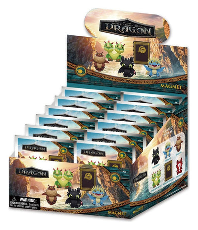 Dragon Trainer - Magneti in PVC Serie 1 - Display da 12 buste misteriose - Monogram Int.