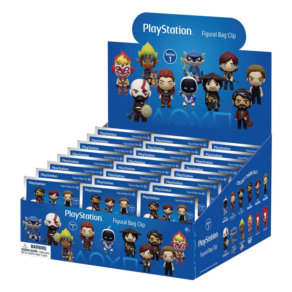 Portachiavi in schiuma 3D PlayStation Serie 1 – Espositore da 24 buste sorpresa Monogram Int.