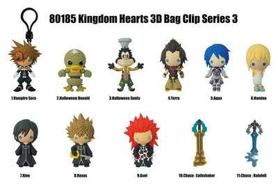 Kingdom Hearts 3D Portachiavi in Schiuma Serie 3 Espositore (24 buste) Monogram
