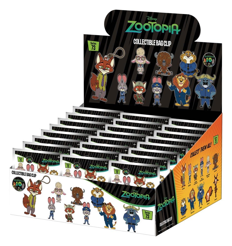 Zootopia Portachiavi in Schiuma 3D - Serie 73 Display da 24 Bustine Cieche Monogram Int.