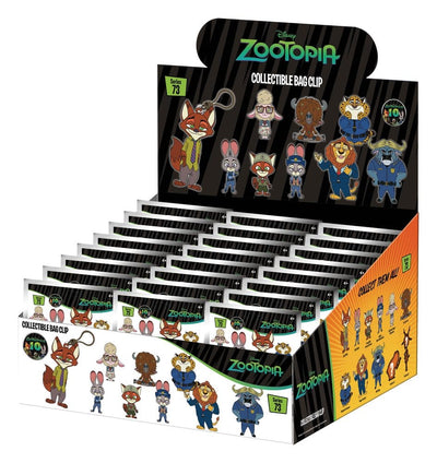 Zootopia Portachiavi in Schiuma 3D - Serie 73 Display da 24 Bustine Cieche Monogram Int.