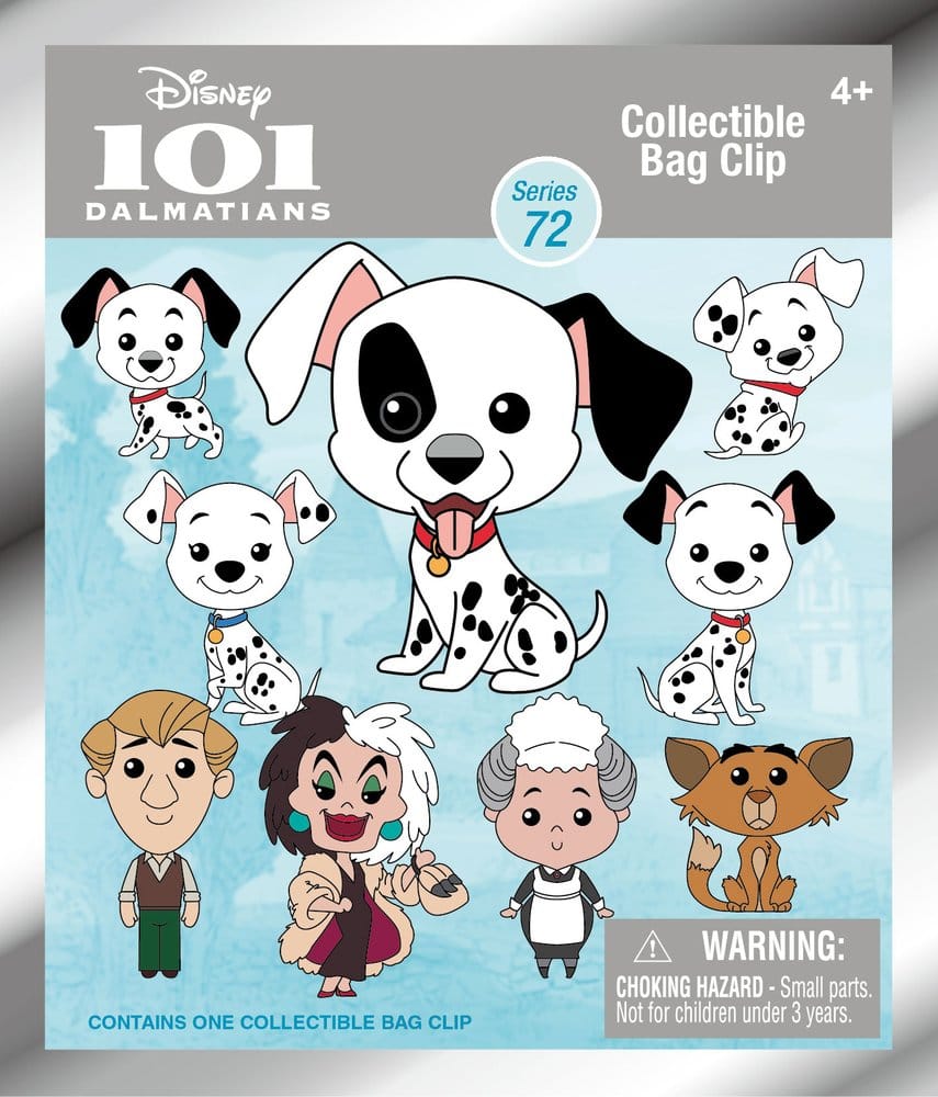 La Carica dei 101 - Clip per Sacchetti in Schiuma 3D - Serie 72 Display (24 buste) Monogram Int.