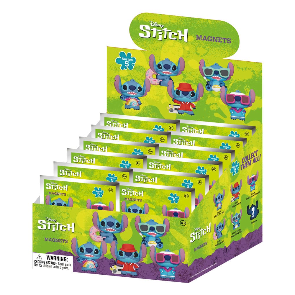 Lilo & Stitch 3D Magnets Stitch Serie 5 – Display da 12 buste cieche, Monogram Int.