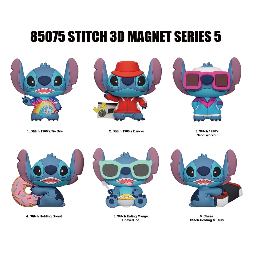 Lilo & Stitch 3D Magnets Stitch Serie 5 – Display da 12 buste cieche, Monogram Int.