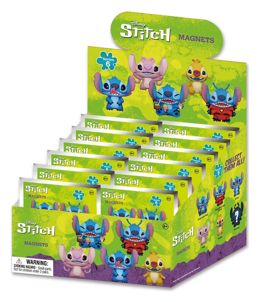 Lilo & Stitch Calamite 3D Stitch Serie 6 – Display da 12 buste sorpresa, Monogram Int.
