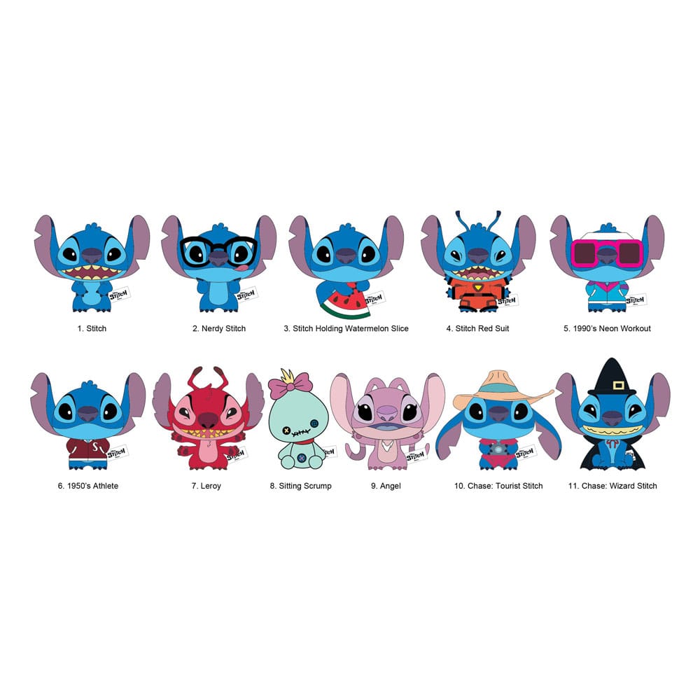 Lilo & Stitch Portachiavi Peluche in Bustina Misteriosa – Espositore da 24 Pezzi Monogram Int.