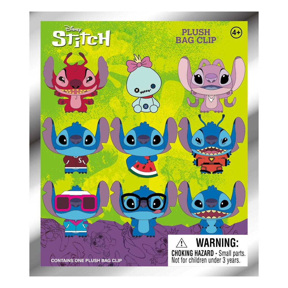 Lilo & Stitch Portachiavi Peluche in Bustina Misteriosa – Espositore da 24 Pezzi Monogram Int.