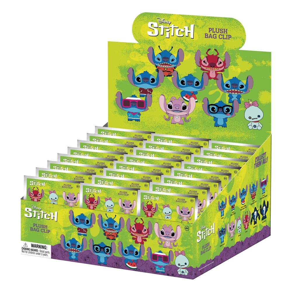 Lilo & Stitch Portachiavi Peluche in Bustina Misteriosa – Espositore da 24 Pezzi Monogram Int.