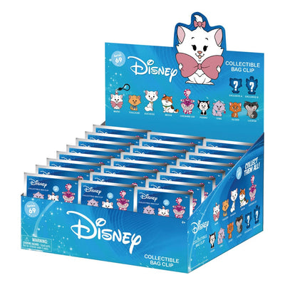 Disney Cats 3D Foam Bag Clips Serie 69 Display (24) - Monogram Int.