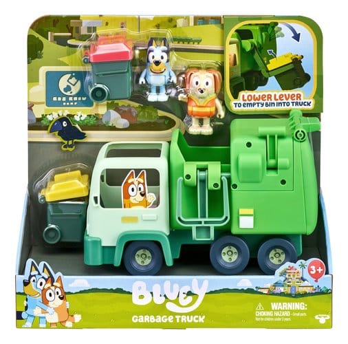Bluey Camion della Spazzatura Giocattolo con Funzioni di Gioco - Moose Toys
