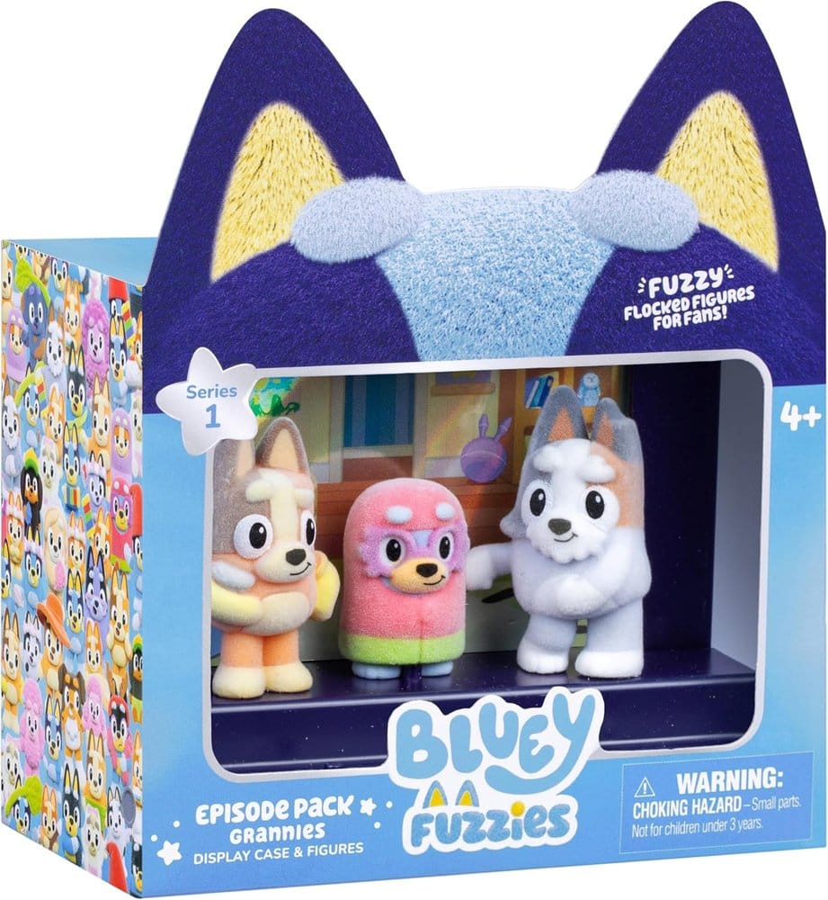 Bluey Fuzzies Espositore da 12 Confezioni Episodi - Moose Toys