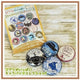 Spille con etichette nome Studio Ghibli beige 3 cm, buste a sorpresa, assortimento da 14 pezzi Movic