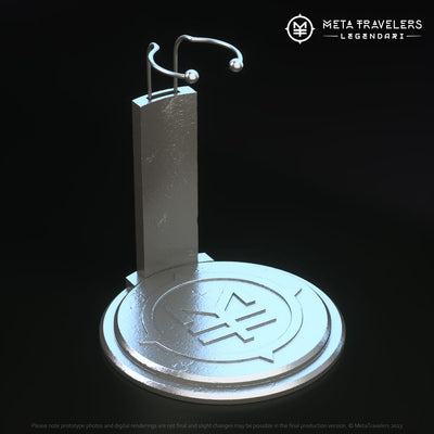 Supporto per Action Figure Legendari con Logo MetaTravelers