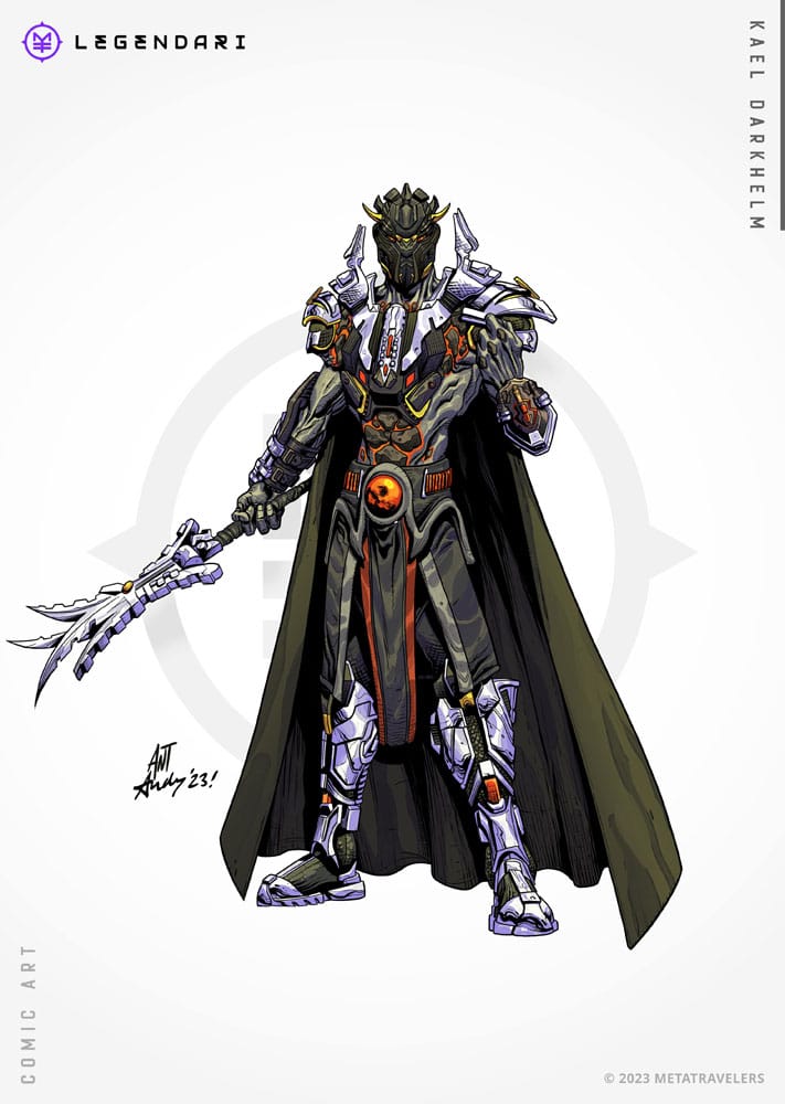 MetaTravelers Legendari Action Figure 1/10 Kael Darkhelm 18 cm