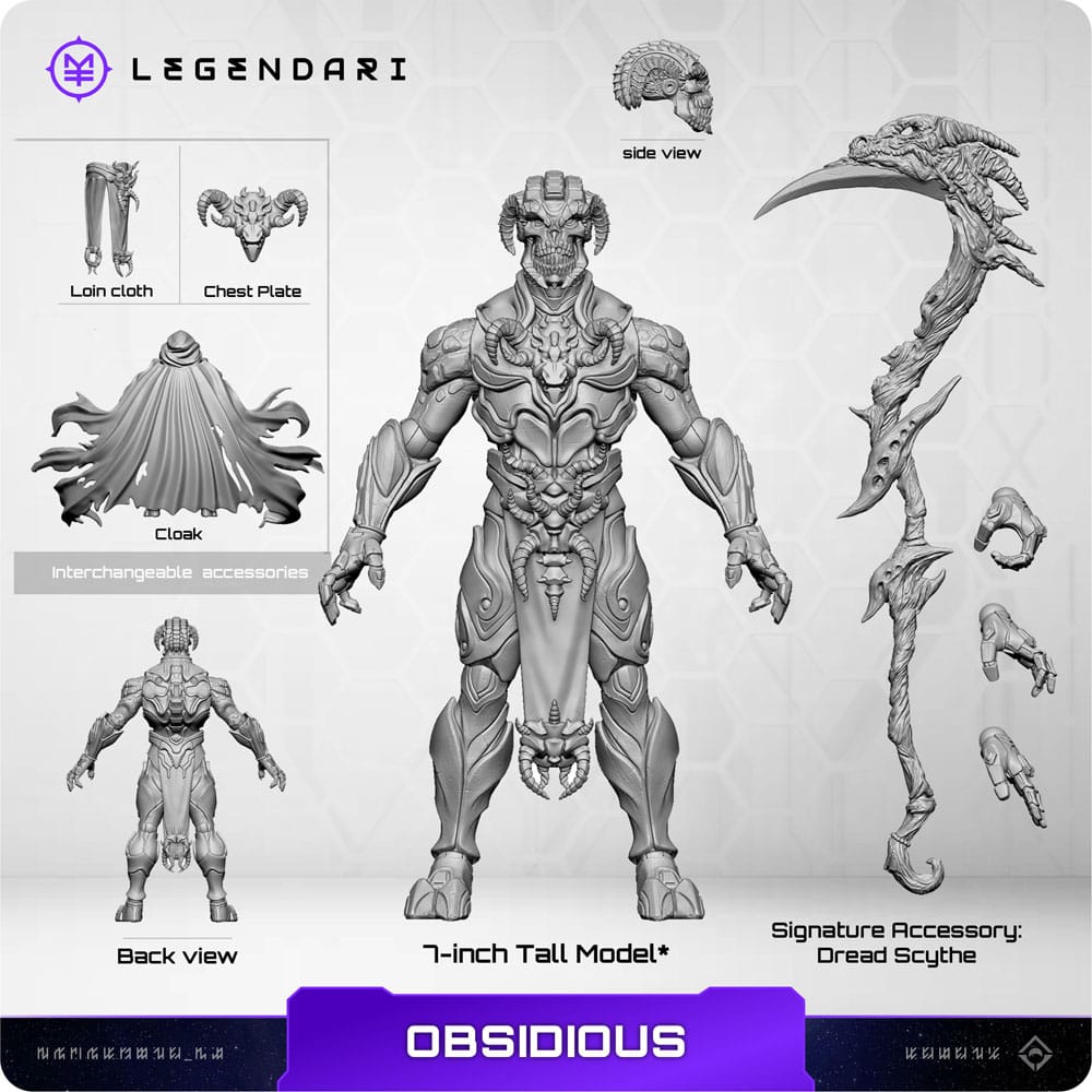 MetaTravelers Legendari Action Figure 1/10 Obsidious 18 cm