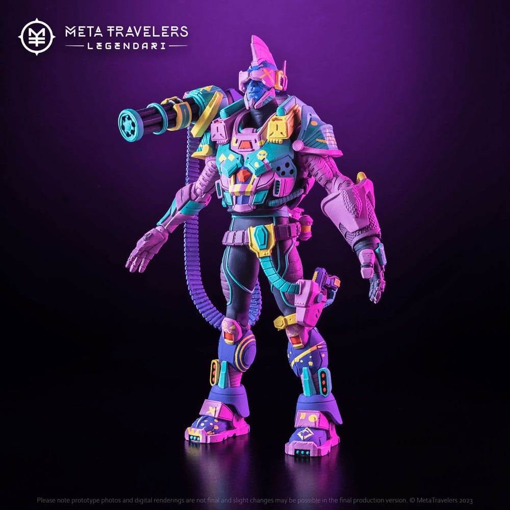 MetaTravelers Legendari Action Figure 1/10 Quik Jak Pale King 18 cm