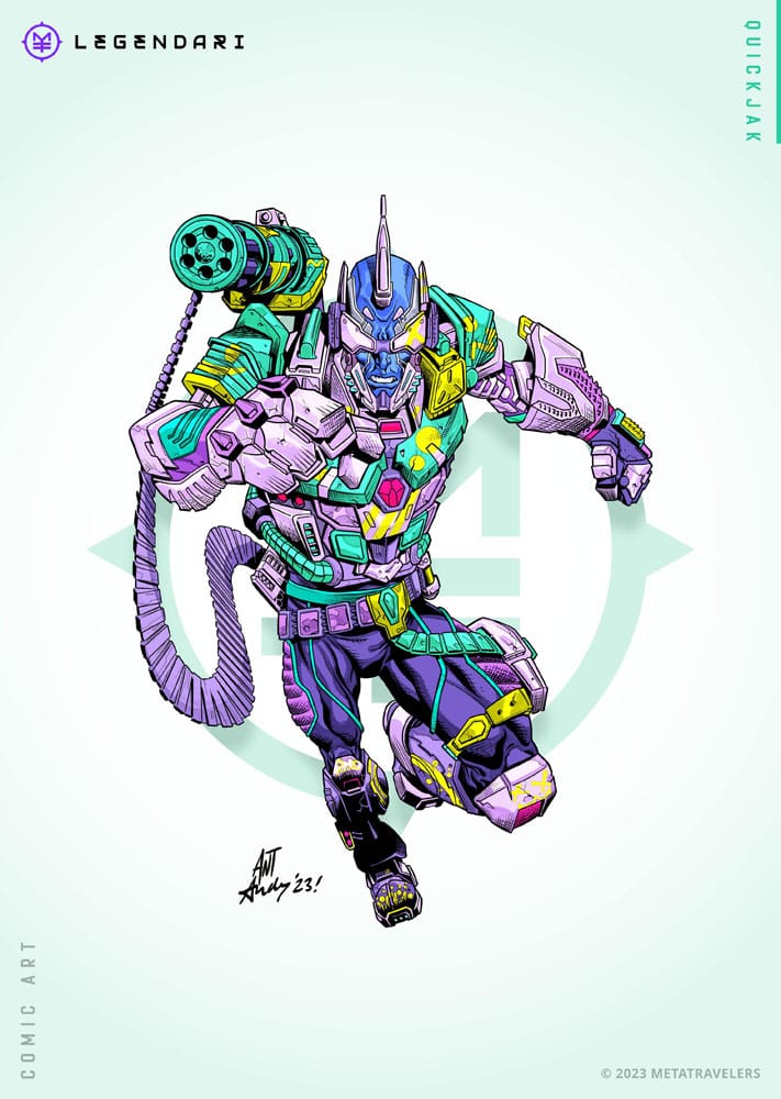 MetaTravelers Legendari Action Figure 1/10 Quik Jak Pale King 18 cm