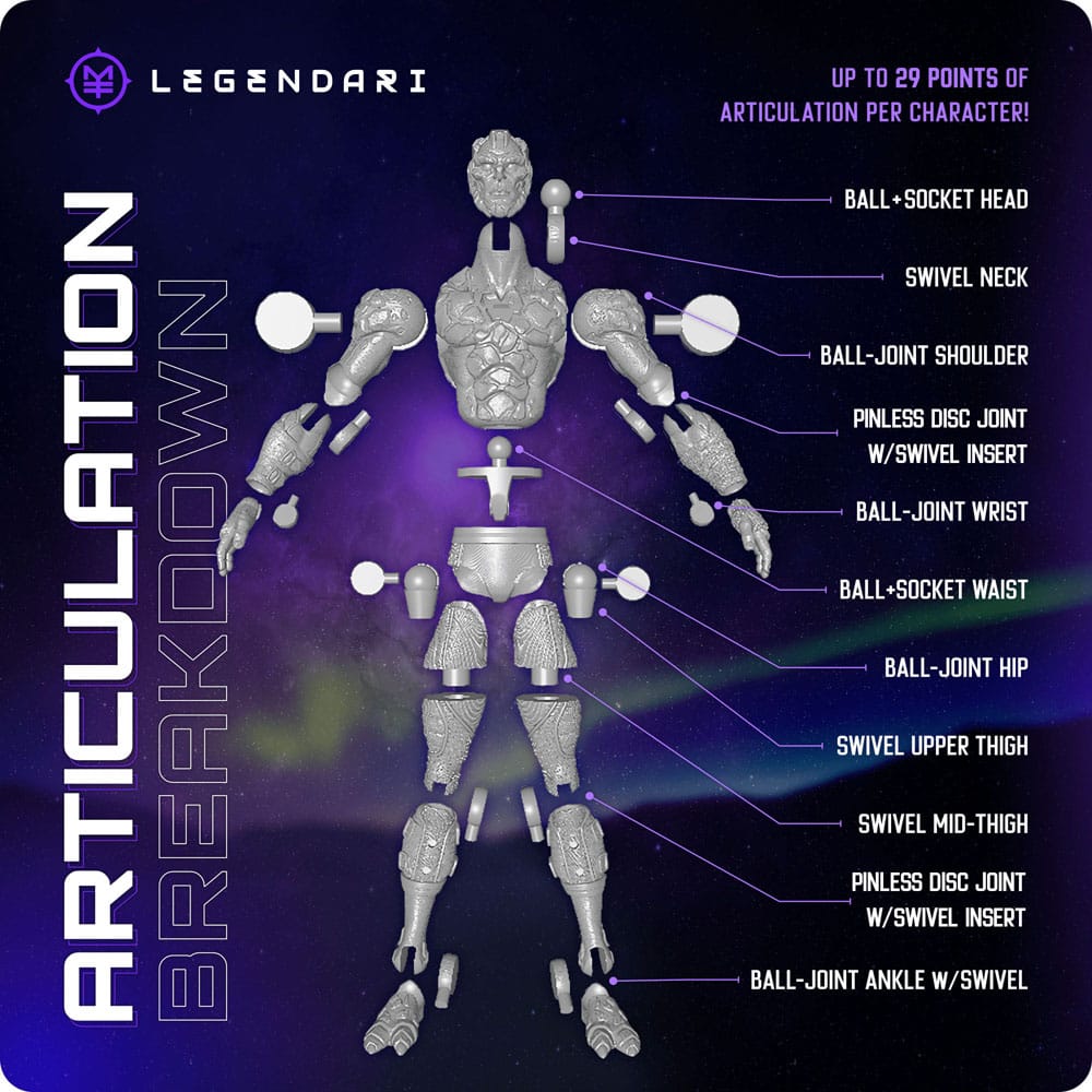 MetaTravelers Legendari Action Figure 1/10 Voidwalker 18 cm