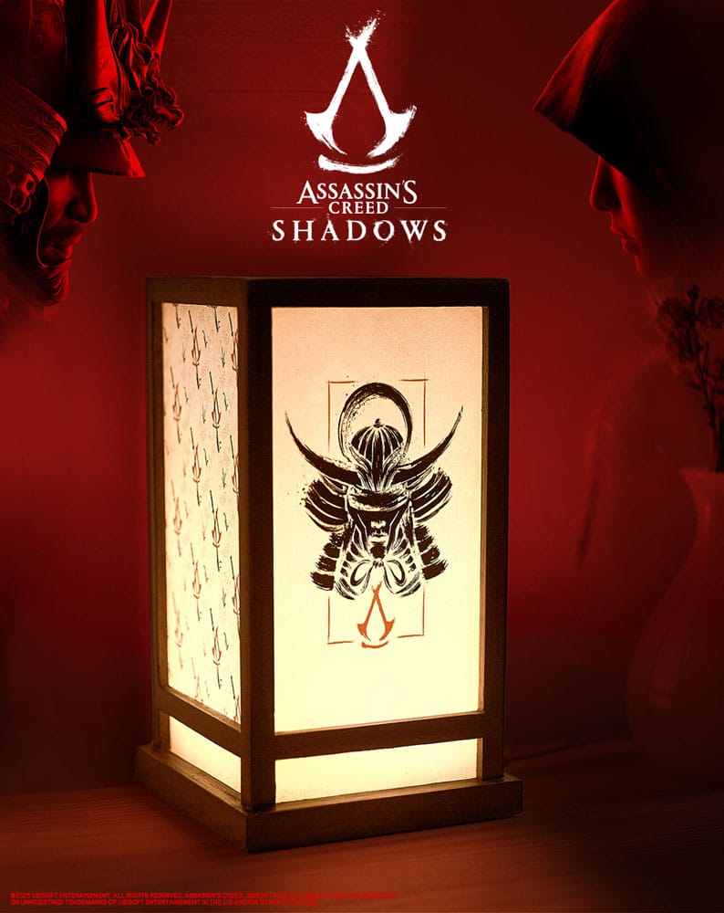 Lanterna LED Assassin's Creed Shadows con Yasuke e Naoe, 25 cm, Neamedia Icons