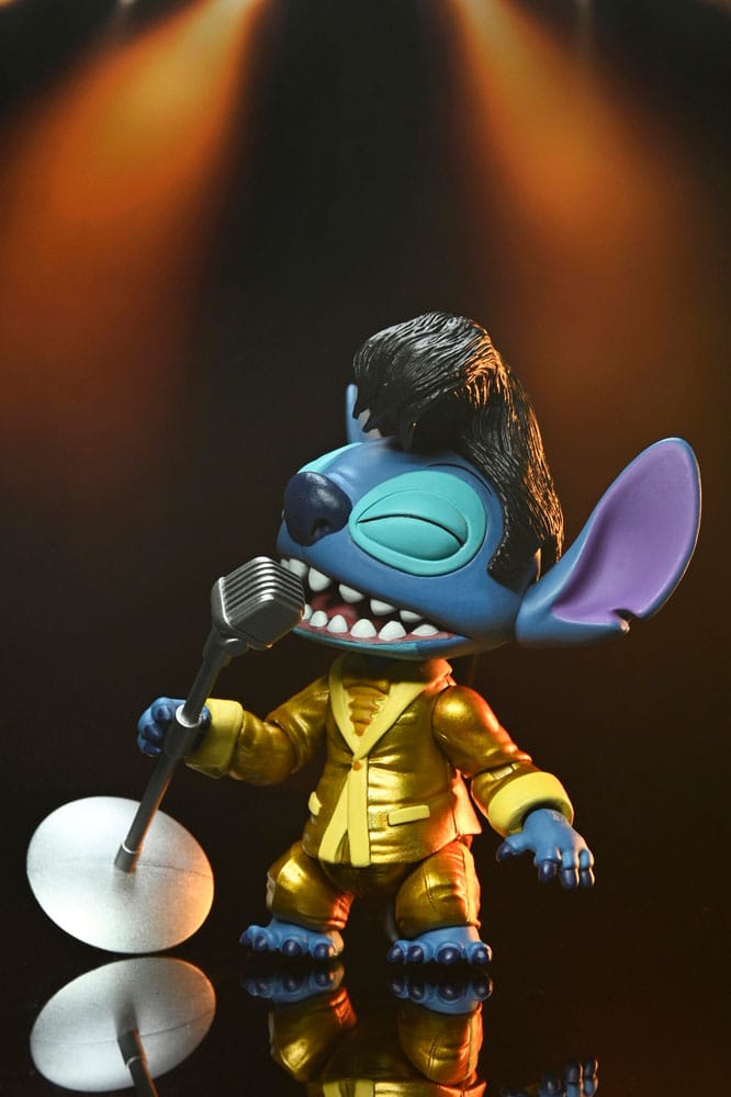 Lilo & Stitch Action Figure Ultimate Gold Suit Elvis Stitch 18 cm NECA