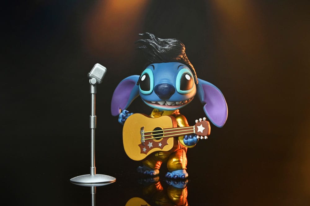 Lilo & Stitch Action Figure Ultimate Gold Suit Elvis Stitch 18 cm NECA