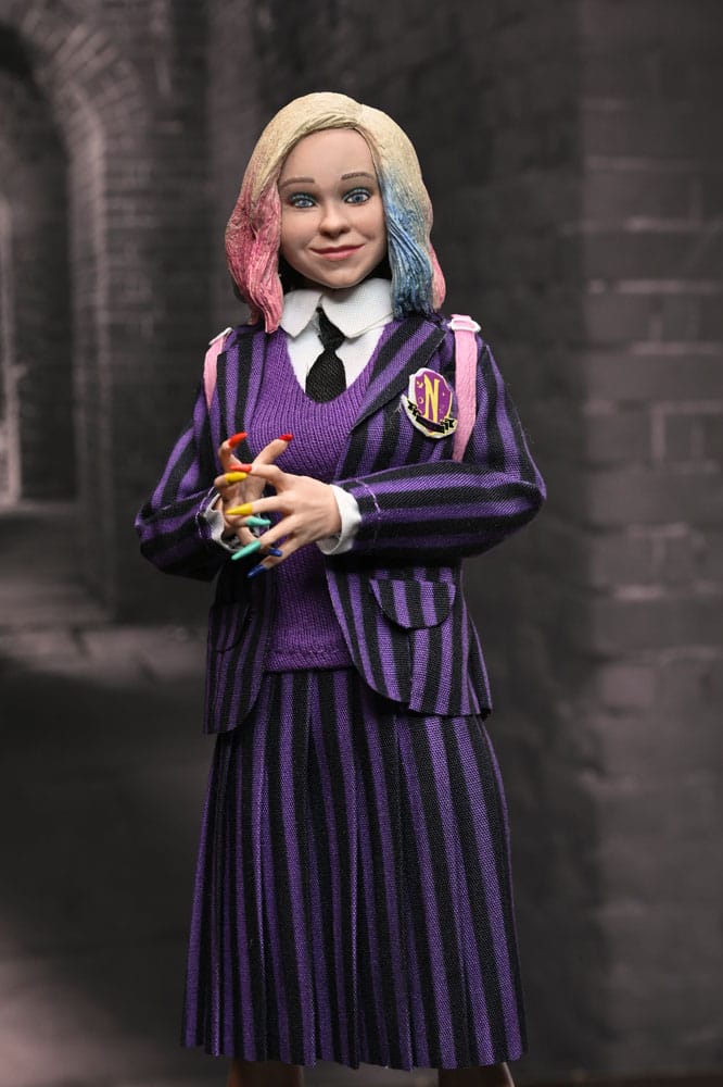 Action Figure 2 Pack Wednesday Addams (Uniforme Nevermore) e Enid Sinclair 20 cm – NECA