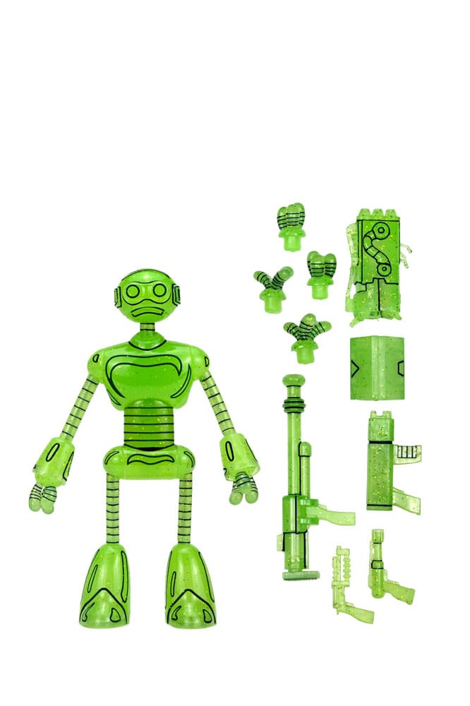 Tartarughe Ninja (Mirage Comics) Action Figure Transmat Fugitoid GID 18 cm