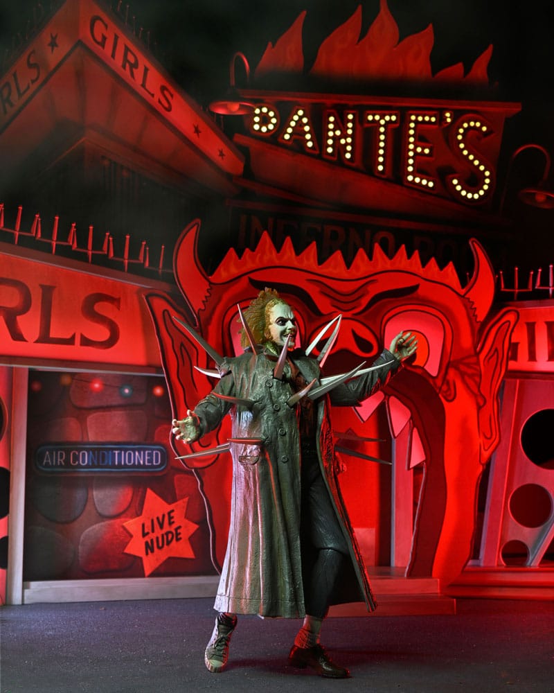 Beetlejuice (1988) Diorama Inferno Room Deluxe Set con Figura Trench con Punte NECA