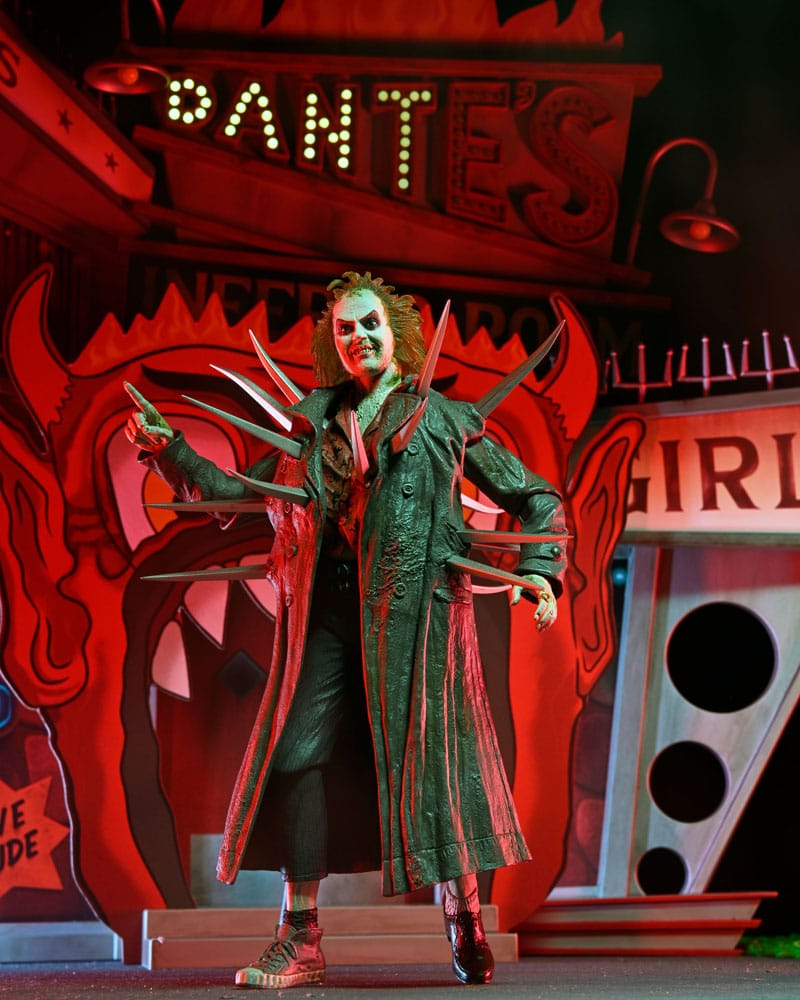 Beetlejuice (1988) Diorama Inferno Room Deluxe Set con Figura Trench con Punte NECA