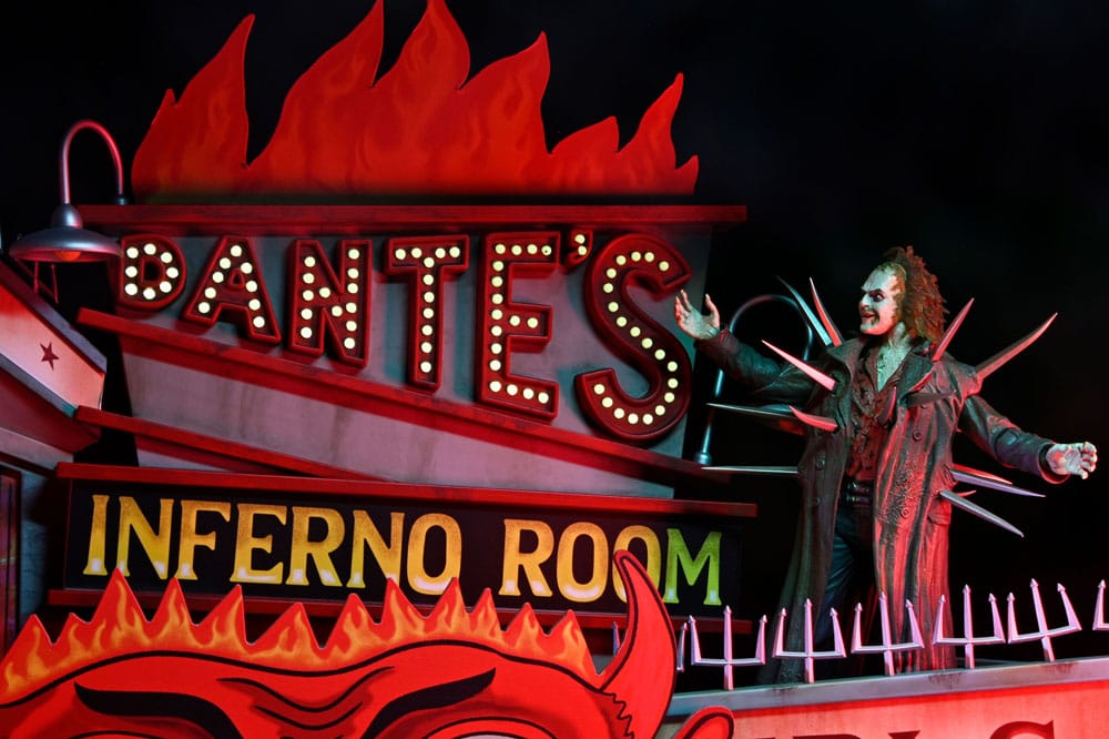 Beetlejuice (1988) Diorama Inferno Room Deluxe Set con Figura Trench con Punte NECA